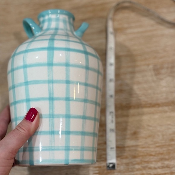NWT Anthropologie Handpainted Aqua Milos Vase, Small - Picture 4 of 8